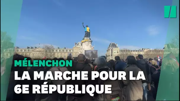 Dans la Marche pour la 6e République de Jean-Luc Mélenchon