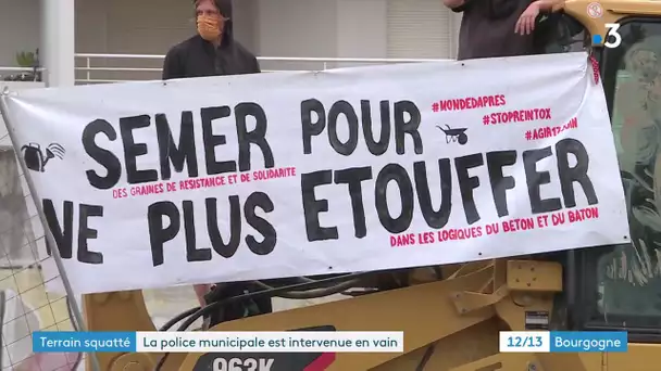 Dijon : la police a tenté d'évacuer le jardin squatté de l'avenue de Langres