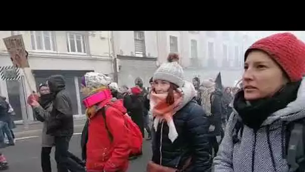 Nantes : forte mobilisation lors de la manif du 5 décembre