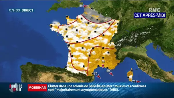 Météo: fin de l'alerte "canicule", coup de frais pour les jours à venir