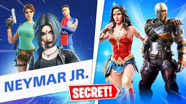 LE SKIN SECRET NEYMAR A LEAK, SKIN WONDERWOMAN, POISCAILLE VA TRAHIR BATMAN ... (FORTNITE NEWS)