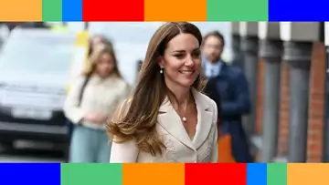 Kate Middleton sublime en total look crème pour son premier engagement en duo avec la princesse Anne