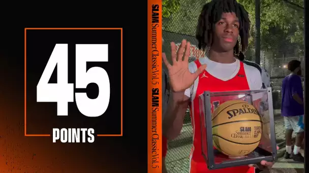 UNC Commit Ian Jackson Goes OFF For 45 Points & Wins MVP of The Slam Summer Classic!