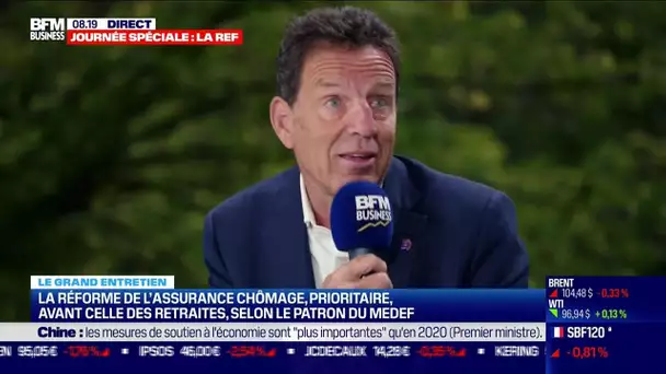 Geoffroy Roux de Bézieux (Medef): La réforme de l'assurance chômage prioritaire