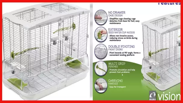 Vision M01 Wire Bird Cage, Bird Home for Parakeets, Finches and Canaries, Medium