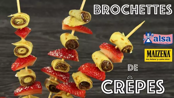 ♡• [[CONCOURS]] JE PATISSE POUR ALSA & MAÏZENA  | RECETTE DE BROCHETTES DE CRÊPES •♡