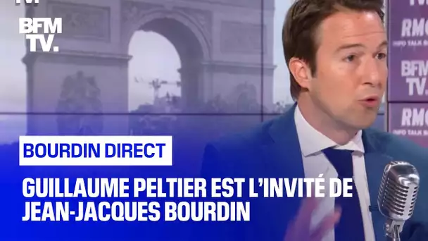 Guillaume Peltier face à Jean-Jacques Bourdin en direct