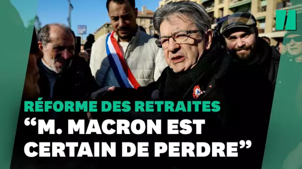 Grève du 31 janvier : « M. Macron est certain de perdre », assure Mélenchon