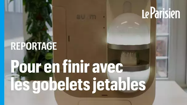 Ces Français inventent une machine qui nettoie les verres avec 2cl d'eau, pour bannir les gobelets