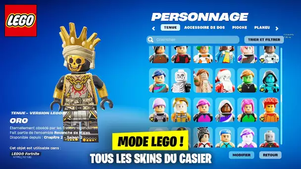 J'AI TOUS LES SKINS LEGO SUR FORTNITE EN AVANCE ! (Ils sont trop bien fait)