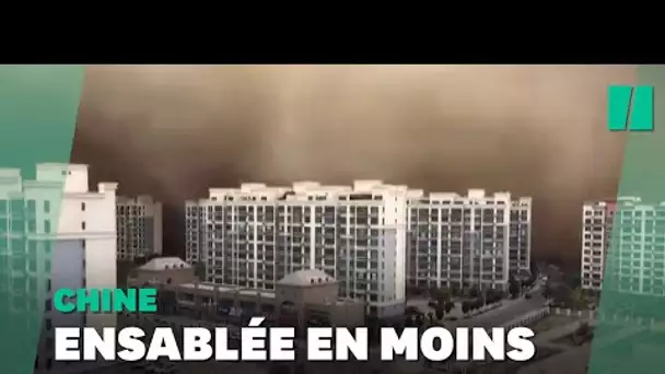 Une tempête de sable engloutit complètement une ville chinoise