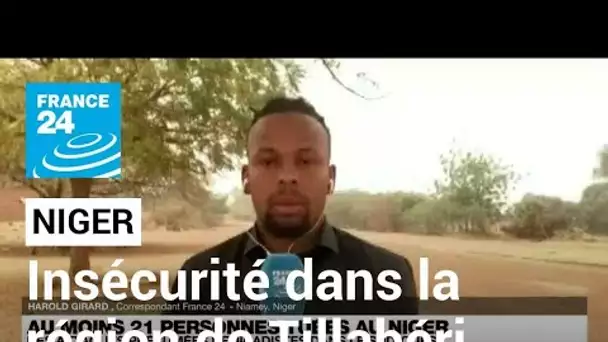 Niger : insécurité dans la région de Tillabéri • FRANCE 24
