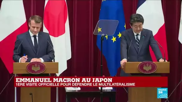 REPLAY - Conférence de presse d'Emmanuel Macron et Shinzo Abe au Japon