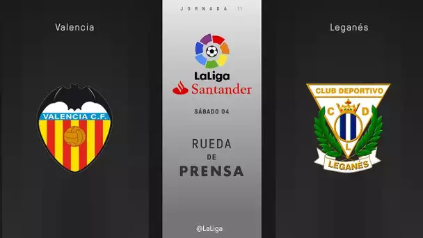 Rueda de prensa Valencia vs Leganés