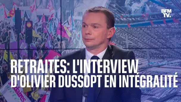 Retraites: l'interview d'Olivier Dussopt sur BFMTV en intégralité