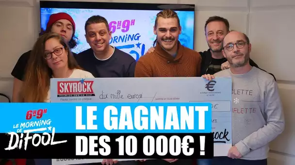 Vincent repart avec son chèque de 10 000€ ! #MorningDeDifool