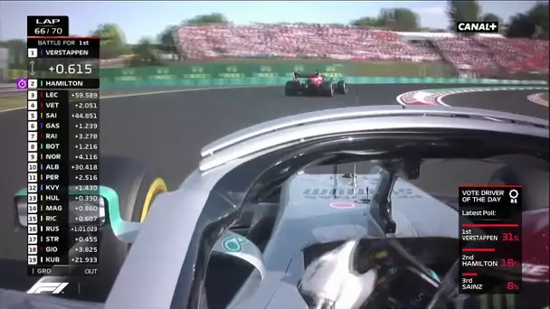 Hamilton dépasse Verstappen au 66ème tour