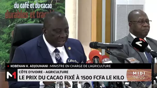 Côte d´Ivoire : le prix du cacao fixé à 1500 FCFA le kilo