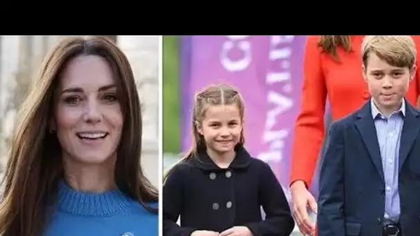 Kate prise dans un faux pas maladroit lors des courses scolaires avec George et Charlotte