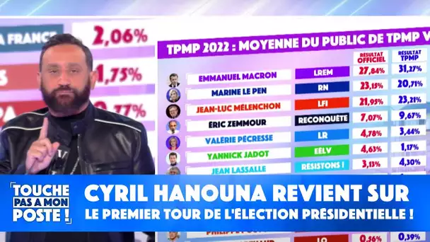 Cyril Hanouna revient sur le premier tour de l'élection présidentielle !
