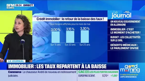 Immobilier : les taux repartent à la baisse