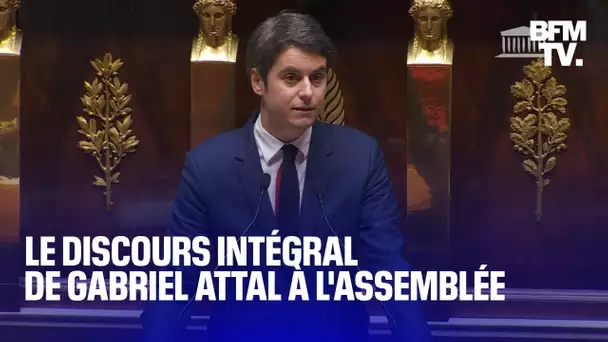 Le discours intégral de Gabriel Attal, au sujet des actions à venir de son gouvernement