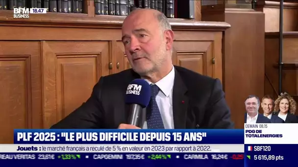 Budget 2025: "sans doute le plus difficile depuis la crise financière il y a 15 ans" selon Moscovici