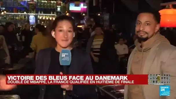 "Ambiance survoltée" à Paris pour la victoire des Bleus face au Danemark • FRANCE 24