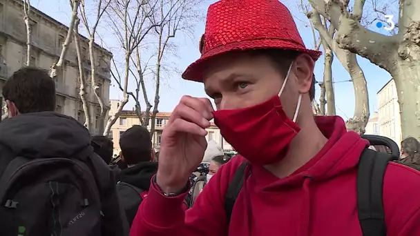 Covid-19 : happening géant à Montpellier pour le secteur de la culture, 1000 personnes mobilisées