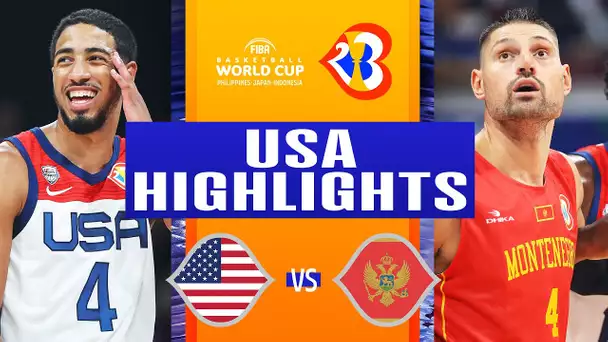USA vs MONTENEGRO | #FIBAWC | September 1, 2023