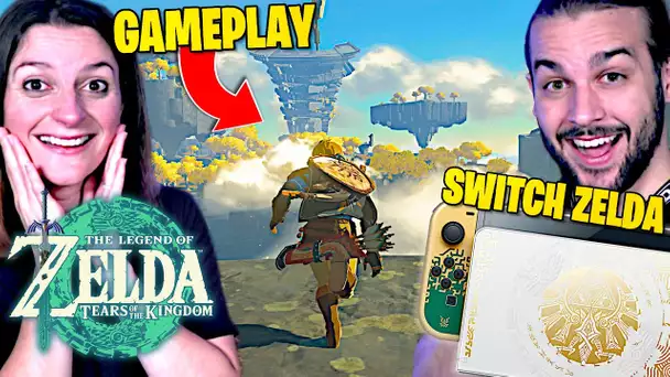 PREMIER GAMEPLAY ZELDA TEARS OF THE KINGDOM ET NOUVELLE NINTENDO SWITCH OLED ZELDA !