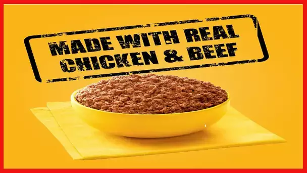 PEDIGREE Adult Canned Wet Dog Food Chopped Ground Dinner Combo with Chicken, Beef & Liver Flavor