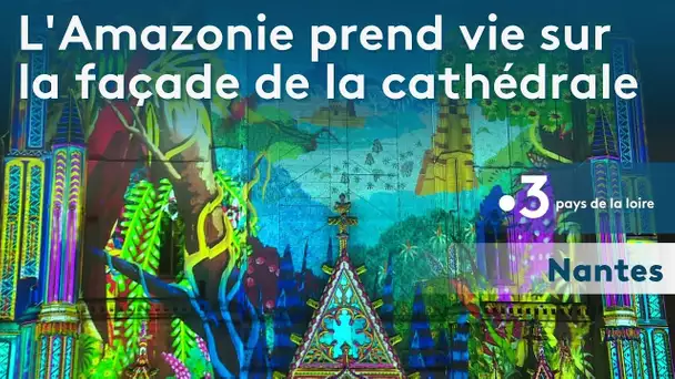 Le spectacle son et lumière Lucia à la cathédrale de Nantes