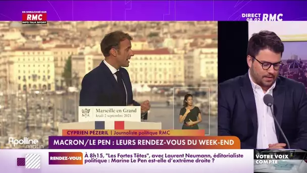 Macron - Le Pen : leurs rendez-vous du week-end