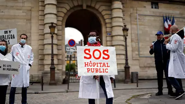 Hôpital public : le cortège des soignants s'élance à Paris