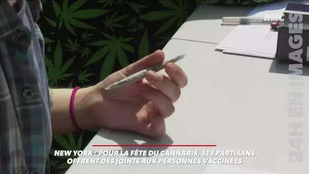 Cannabis: des partisans offrent un joint... aux personnes vaccinées contre le Covid-19