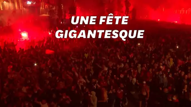 Lille, champion de France, fête sa victoire malgré le couvre-feu