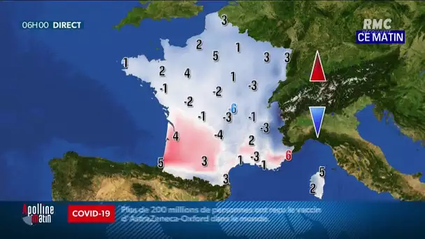 Record de froid dans le sud-est ! Découvrez votre météo du jeudi 8 avril