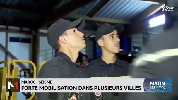 Séisme au Maroc : Forte mobilisation dans plusieurs villes