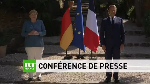 Conférence de presse d’Emmanuel Macron et d’Angela Merkel