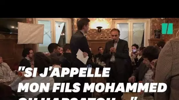 Zemmour en remet une couche sur Hapsatou Sy face à des jeunes LR hilares