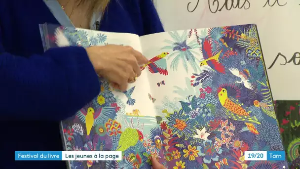 Des élèves de primaire du Tarn explorent l'univers coloré d'une illustratrice