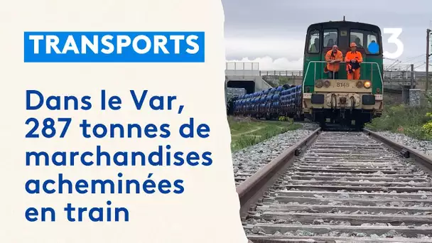 Un train de marchandises aux Arcs-sur-Argens