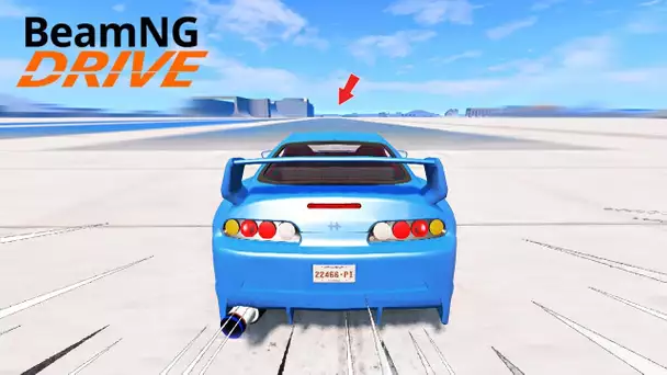 Faire un AQUAPLANING à 350 Km/h en voiture... Ca fait quoi ? (Beamng crash test)