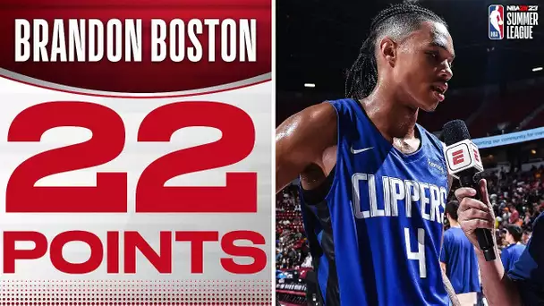 Brandon Boston Jr. Leads Clippers With 22 PTS