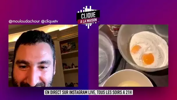 Hakim Jemili et Family Camara se préparent des gaufres au poulet - Clique à la Maison