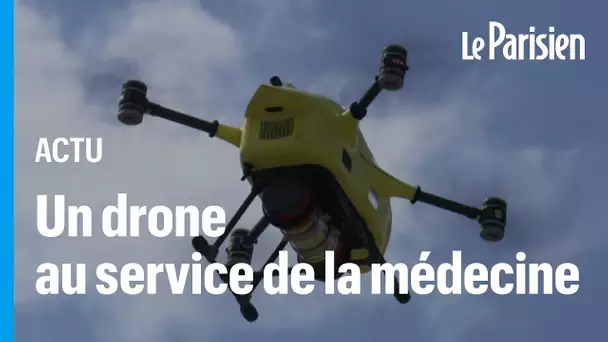 Un drone transporte des tissus humains entre hôpitaux, une première européenne