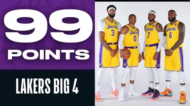 1 Short of 100 For Lakers Big 4 (Lebron, Russ, Melo, AD)🔥
