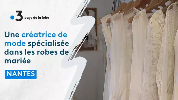 Portrait d'une créatrice de robes de mariée à Nantes