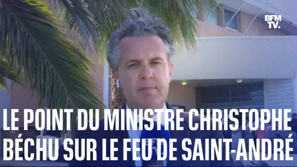 Incendie à Saint-André: le point du ministre de la Transition écologique, Christophe Béchu